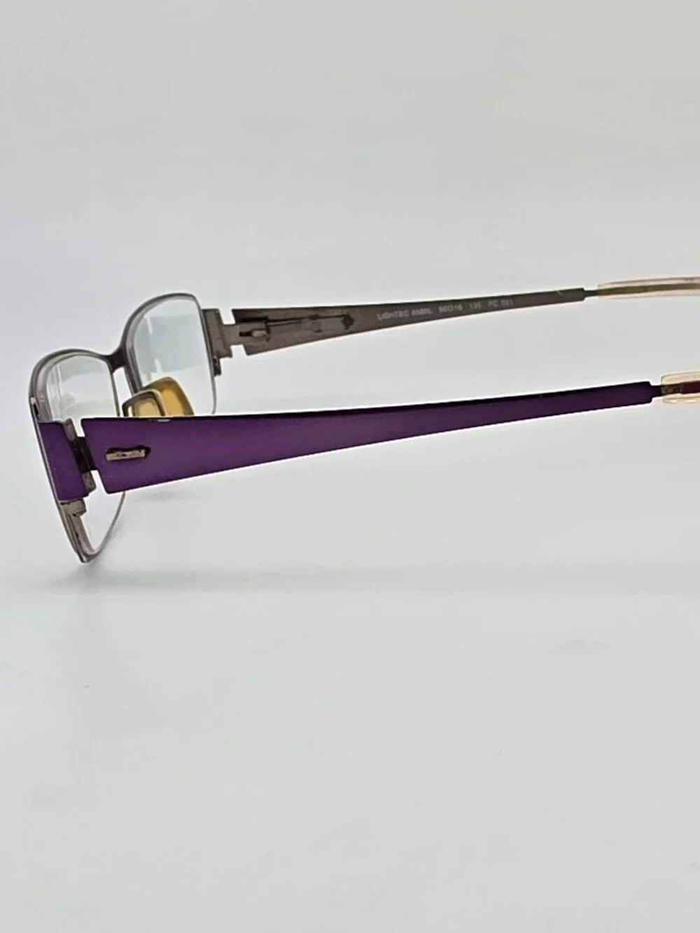 Morel Lightec 6589L PC 001 Purple Eyeglasses Frame w/ Flexhinge and Case France